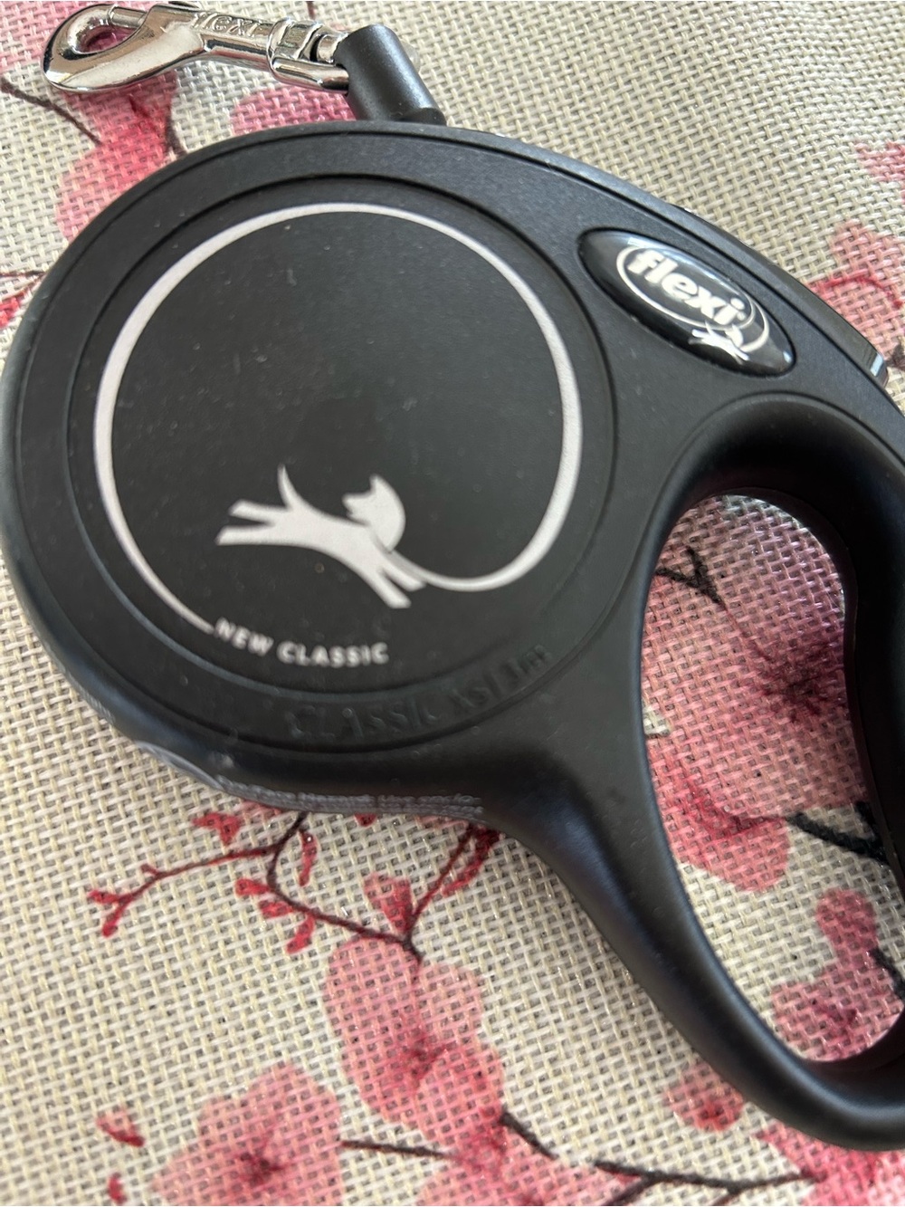 Flexi Black Retractable Dog Leash Handle